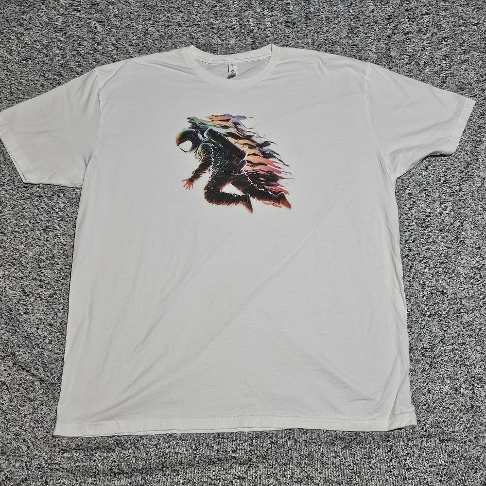 XXL Astronaut Graphic Tee - Pop Art Rocketman Abstract Space Shirt NWOT